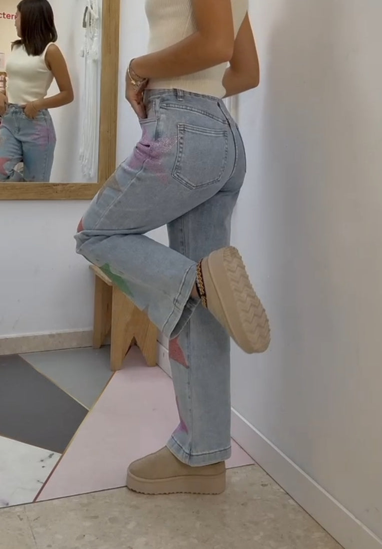 Pantalones Estrella Brillantes esUnic