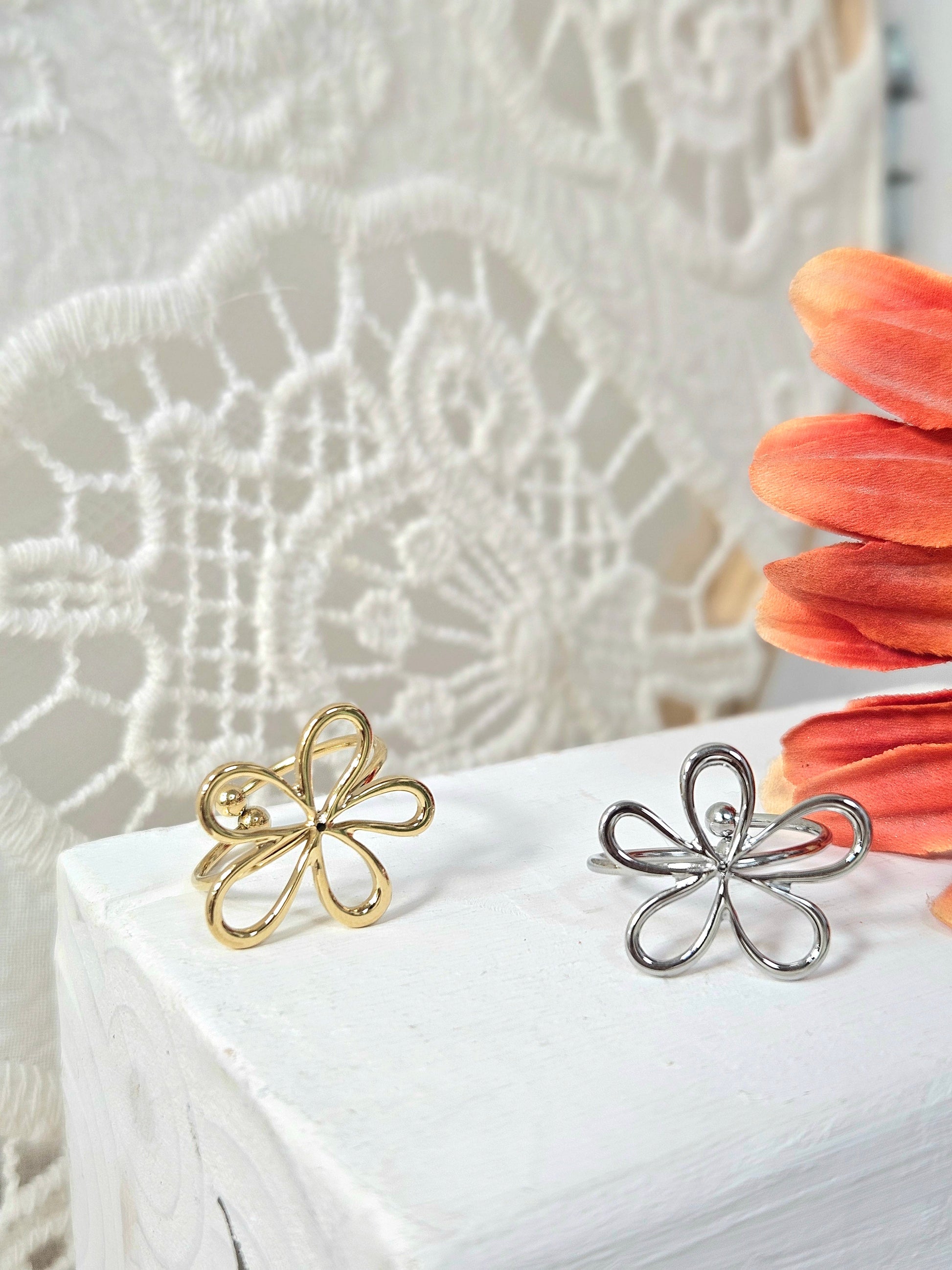 Anillo Flor Bij