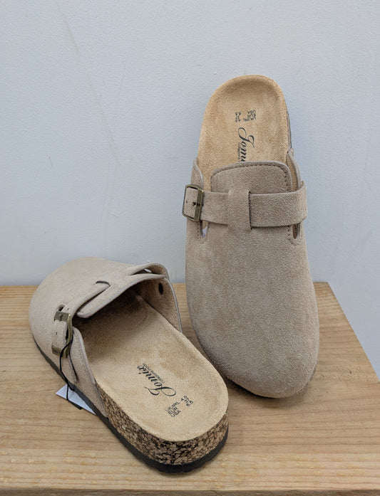 Zuecos beige esUnic