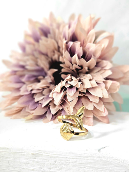 Anillo Concha y Sirena esUnic