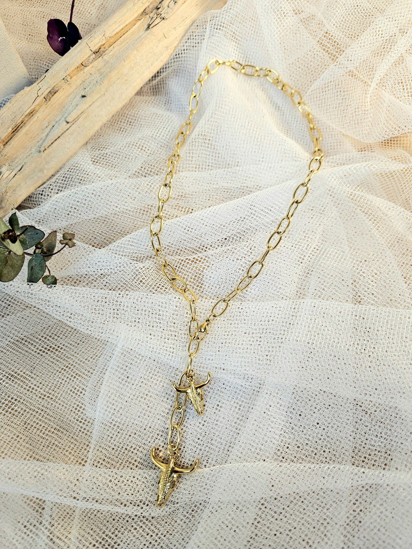 Collar doble Búfalo Mia