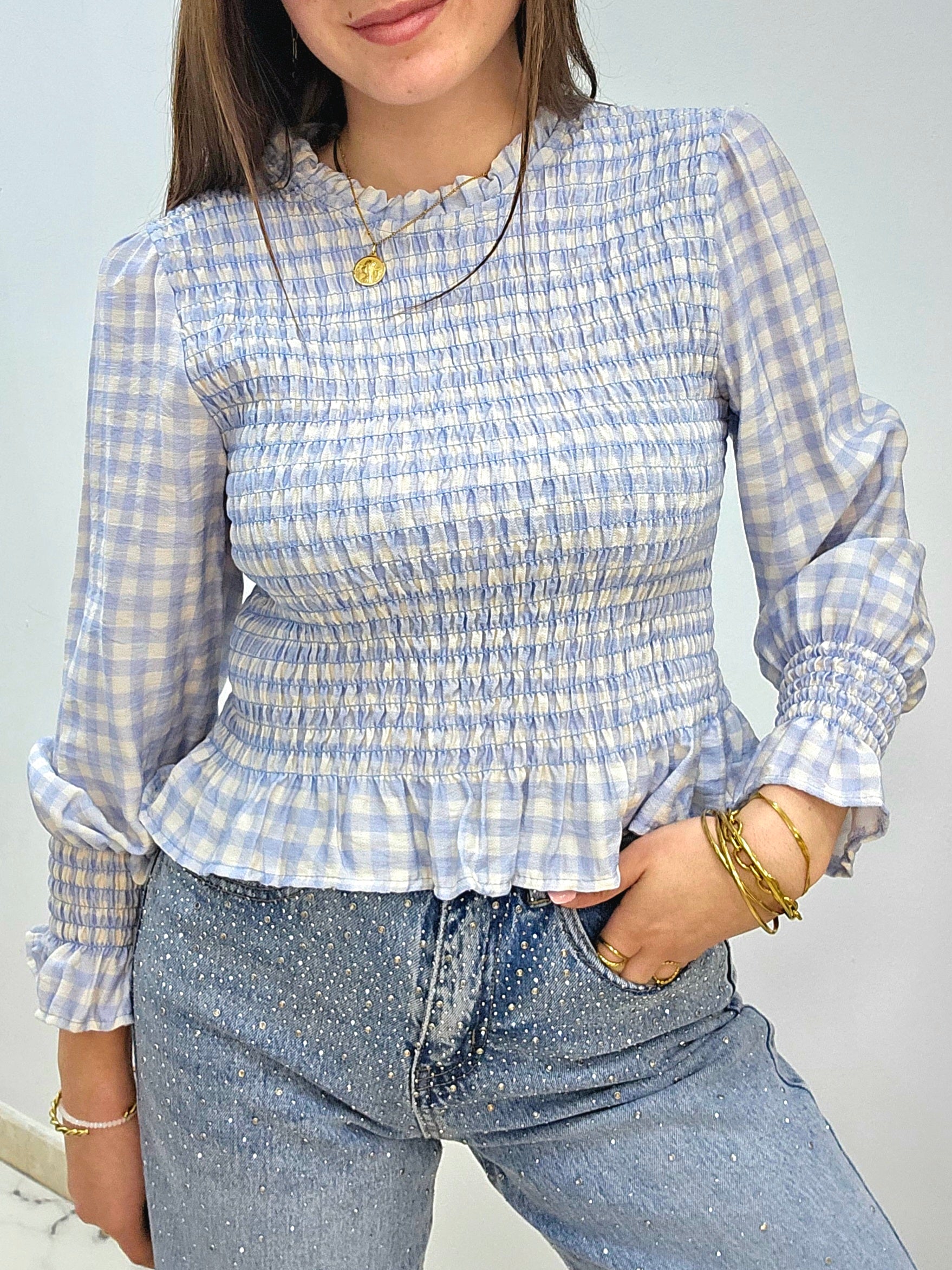 Blusa Nido De Abeja esUnic