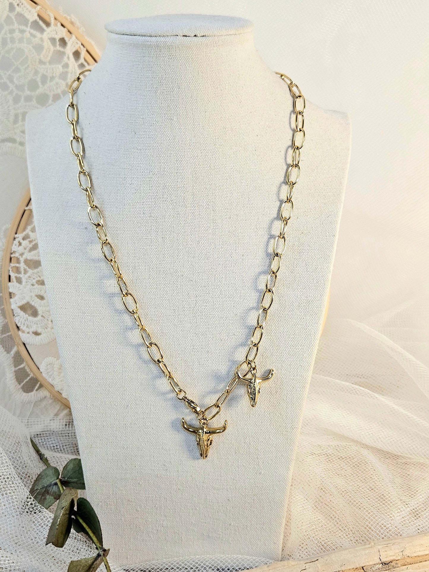 Collar doble Búfalo Mia