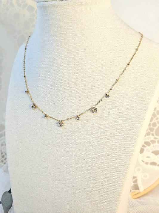 Collar Tres corazones Toa